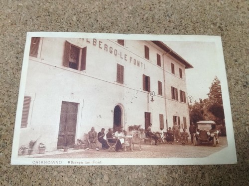 Cartolina chianciano albergo - chianciano,