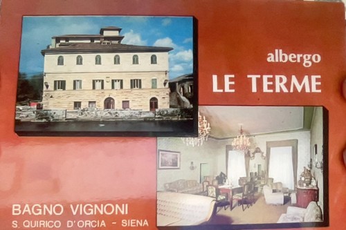 Cartolina bagni vignoni - vignoni, s